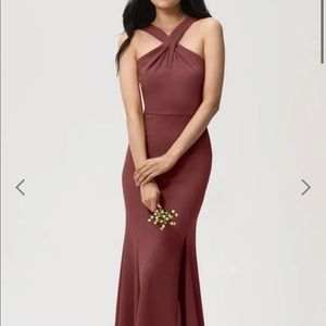 Jenny Yoo Cinnamon Rose Pink Gown Dress, Size 2